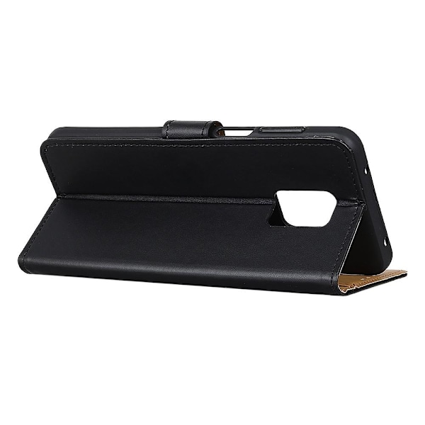 Wallet Stand Mobiltelefon Taske til Xiaomi Redmi Note 9 Pro - Sort Black