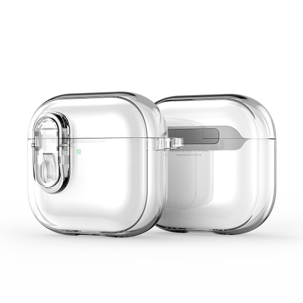 AirPods 4 -kotelolle DUX DUCIS PC+TPU Bluetooth-kotelo / kuori koukulla - Läpinäkyvä Transparent