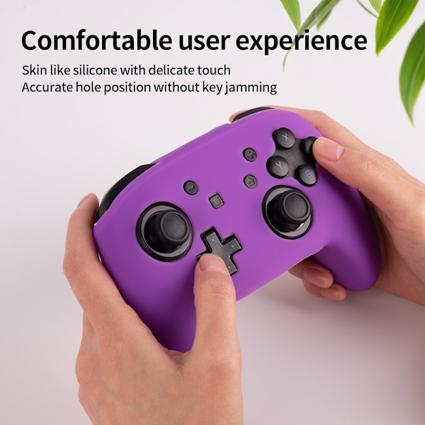 Kompatibel med Nintendo Switch Pro Controller Case Silikon - Gjennomsiktig Transparent