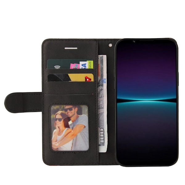 Til Sony Xperia 1 IV 5G KT-serie-1 dobbeltfarve Black