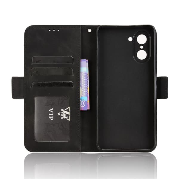 Til OnePlus Nord CE5 5G Case Pung Etui Shell Telefon Case Ekstra kort - Sort Black