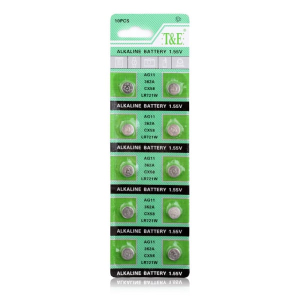Knappcellebatteri SR58 / V362 / AG11 Silver