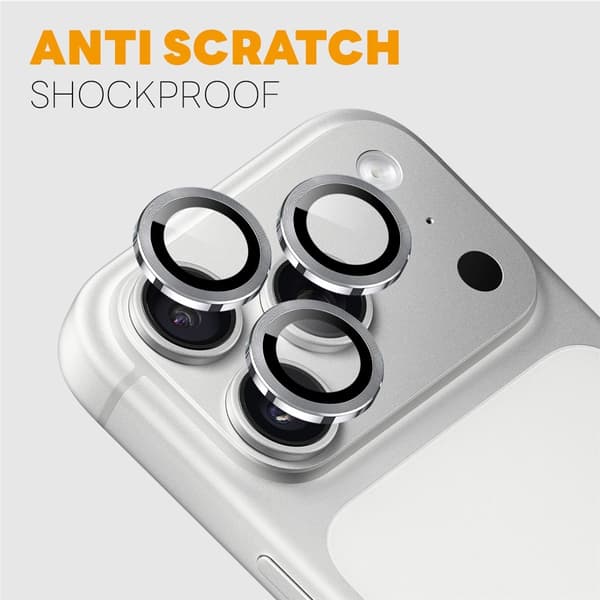 NORTHJO 1 Sæt Kameralinsebeskyttelse til iPhone 18 Pro / 18 Pro Max Silver