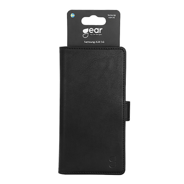GEAR Lompakko Musta Samsung Galaxy A34: lle Black