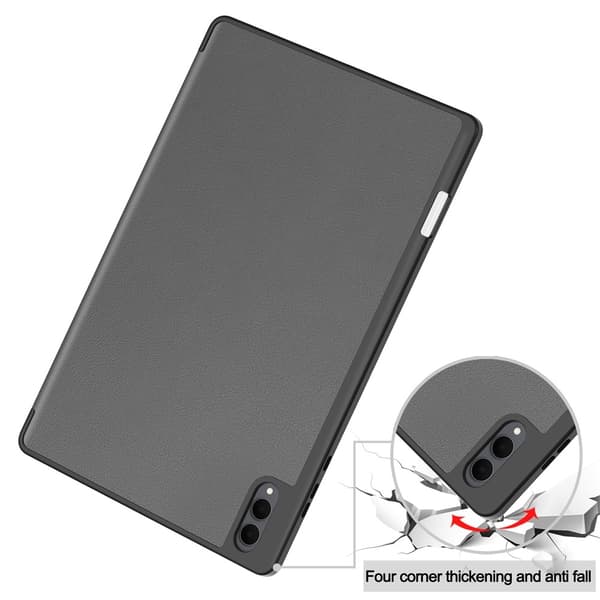 Til Samsung Galaxy Tab S12 Ultra Tri-Fold tabletcover med penholder Grey