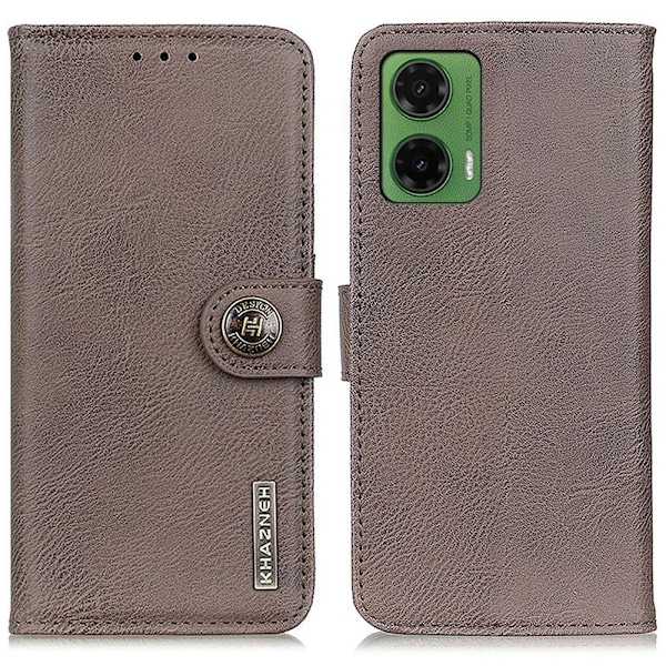 KHAZNEH tegnebogstaske til Motorola Moto G35 Khaki