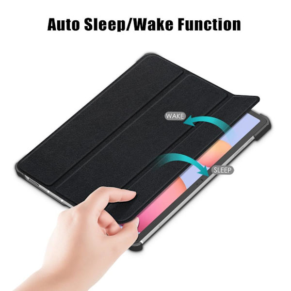 Trifoldet stativ Smart Taske til Samsung Galaxy Tab S7 Black