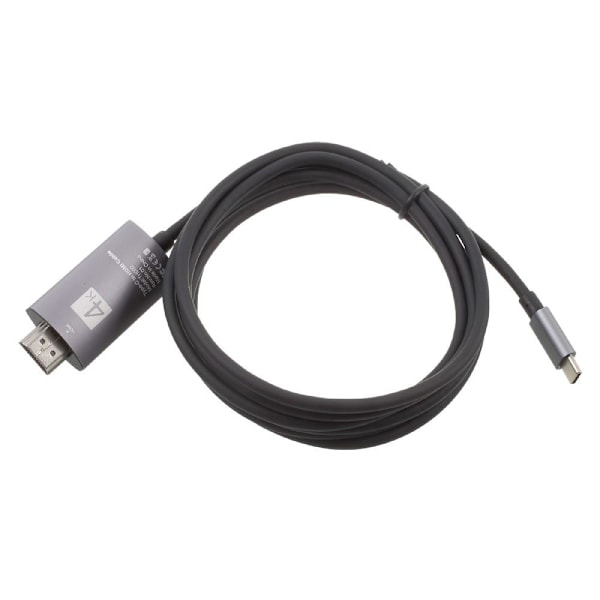 USB-C till HDMI Kabel Adapter 4K High Speed Adapter - Svart Svart
