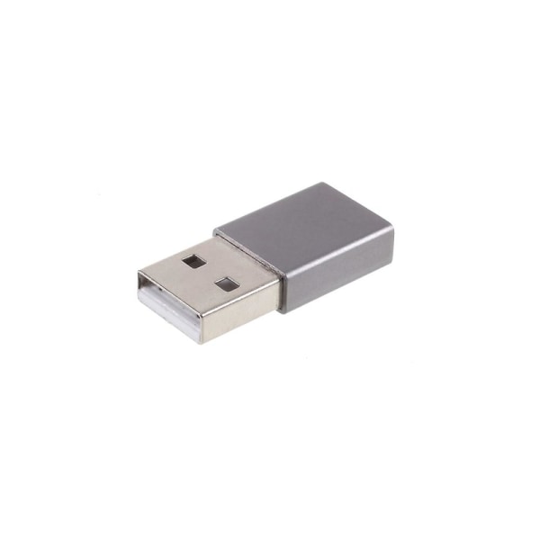 USB-uros-tyypin naaras 2.4A mini-sovitinmuunnin - musta Black