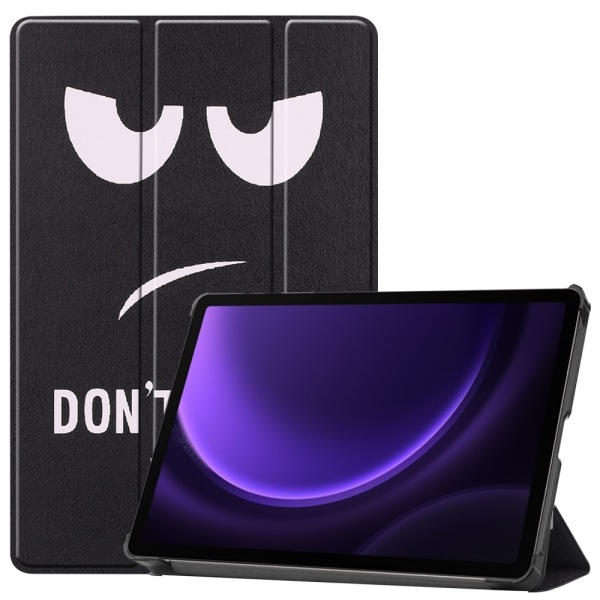 Slim Fit Cover Fodral Till Samsung Galaxy Tab S9 FE - Don't Touc multifärg