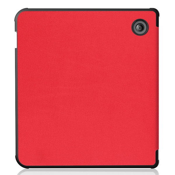 For Kobo Libra Colour Etui PU Læder + TPU E - Reader Cover Red