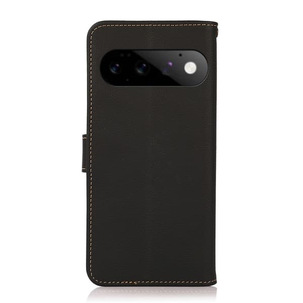 KHAZNEH Pungcover i ægte læder til Google Pixel 11 og Pixel 11 Pro Black