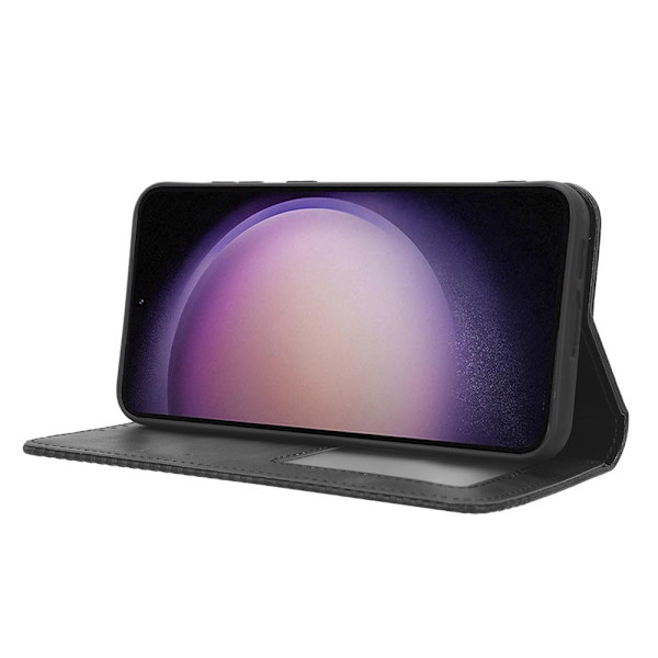 Wallet Stand Flip-telefonetui til Samsung Galaxy S23 FE- Sort Black