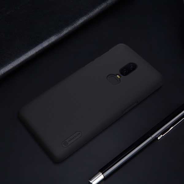 NILLKIN OnePlus 6 Frostat skal hårt - Svart Svart