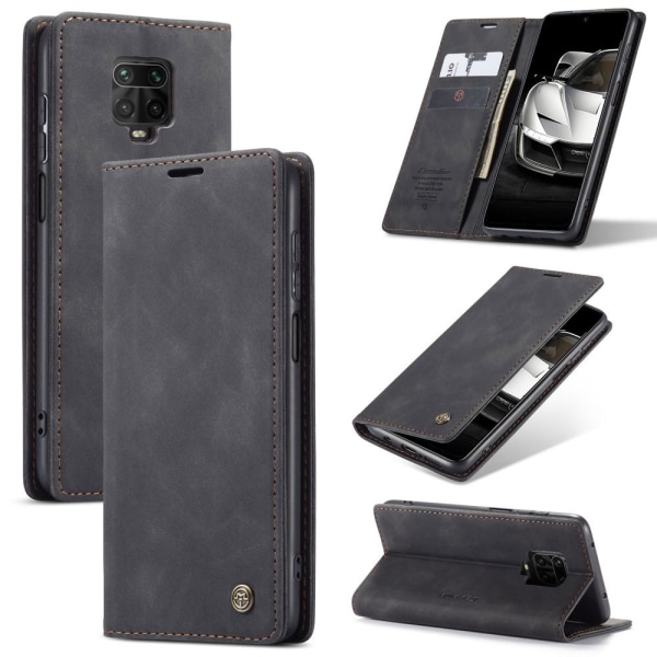 CASEME Lommebok-deksel Xiaomi Redmi Note 9 Pro - Svart Black