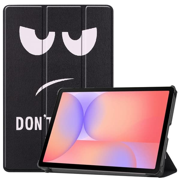 För Samsung Galaxy Tab S10 Lite / S10 FE / S9 FE Fodral med Mönster och Stativ - Don't Touch Me multifärg