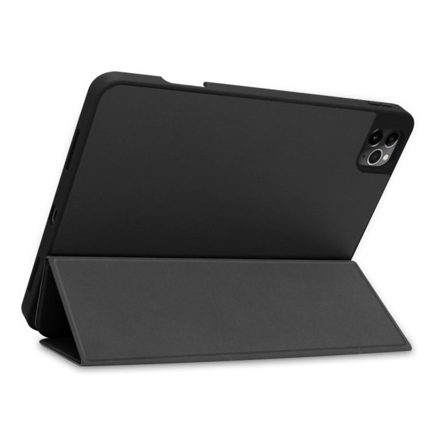 Til iPad 12.9" 2020/2018 Tri-fold Stand Smart Tablet Taske Cover Black