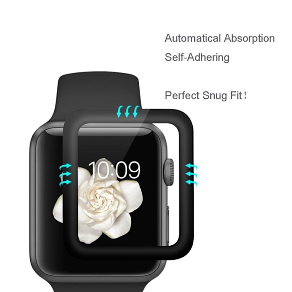 HAT PRINCE Tempered Glass Apple Watch Series 2/1 42mm 3D Curved Transparent