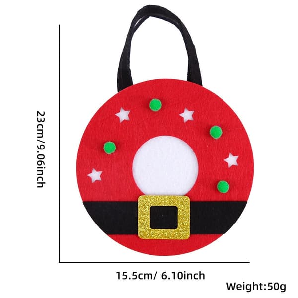 Christmas Sweets Cookies Bag Julegavegavepose - Julebælte Red