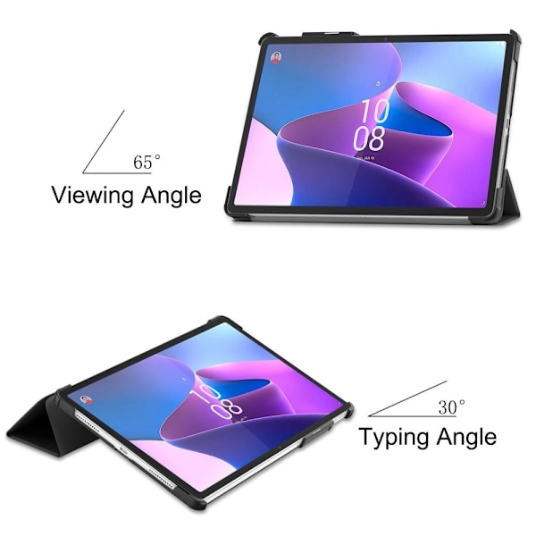 Til Lenovo Tab P11 Pro Gen 2 Tri - fold Stand Tablet - Taske - Sort Black