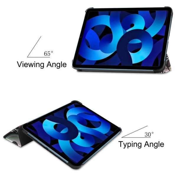 Apple iPad 10.9 2022 Trippeldeksel med smal passform - Graffiti Multicolor