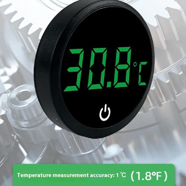 Digital akvarietermometer LED-display akvarium hög precisionstemperaturmätare Svart