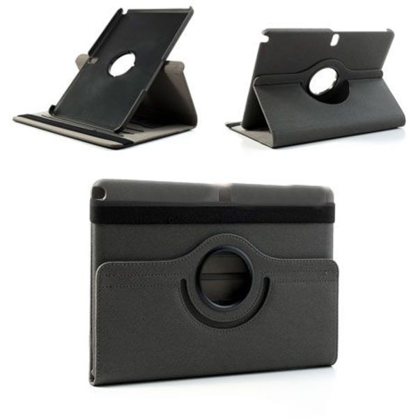 360 Graders Rotasjonsveske Samsung Galaxy Note 10,1 2014 Edition Black