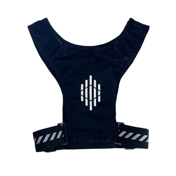 Refleksvest til løb, 3-liters væskesystem med lomme til touchskærm (til løb og cykling) Black