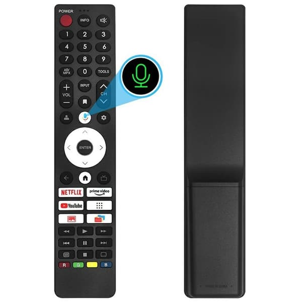 TV fjärrkontroll Ersättning för GGB422WJSA För Sharp TV RöstFunktion Svart