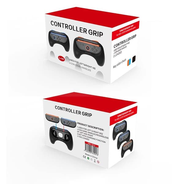 Kompatibel med Nintendo Switch 2, 2 stk. håndgreb venstre højre Joy-Con controller Black