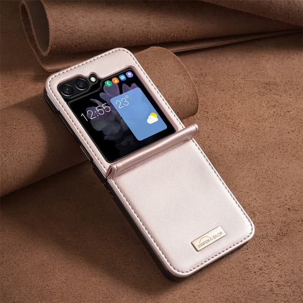 BINFEN COLOR Støtsikkert telefondeksel til Samsung Galaxy Z Flip8 Pink gold