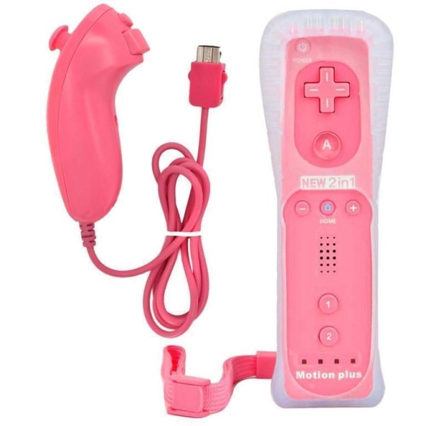 Wii & Wii U Controller Set Motion Plus Pink