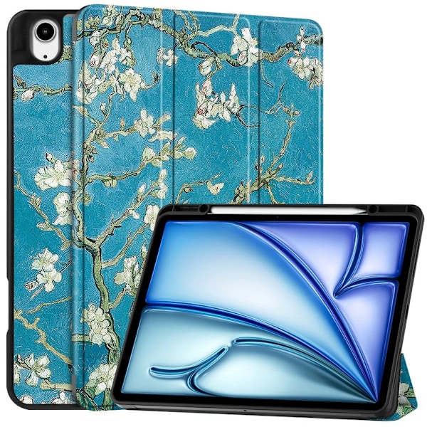 Till iPad Air 13 (2024) Slim fit tri-fold fodral Pennfack - Blossom multifärg