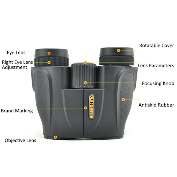 VISIONKING BAK4 Prisme kikkert Night Vision Vandtæt Teleskop Black