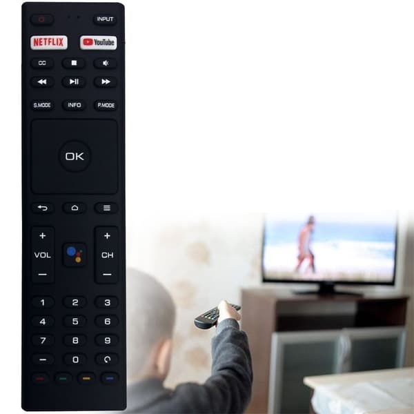 Fjernkontroll utskiftning for RM-C3329 for JVC TV stemmeaktivert Black