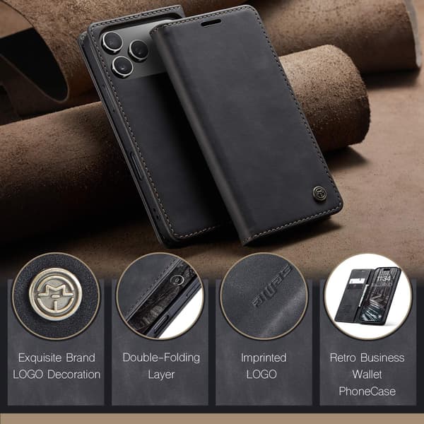 CASEME Lommebok-deksel Til iPhone Air Black
