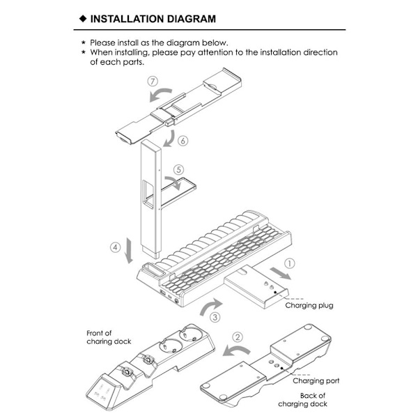 Sony Playstation 4 Slim Pro VR Charging stand Laddningsställ Hållare Stativ Kylfläkt Svart