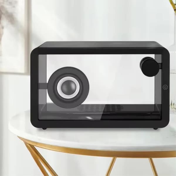 M8 Läpinäkyvä Bluetooth - kaiutin RGB - valolla HiFi - ääni Bass Subwoofer Black