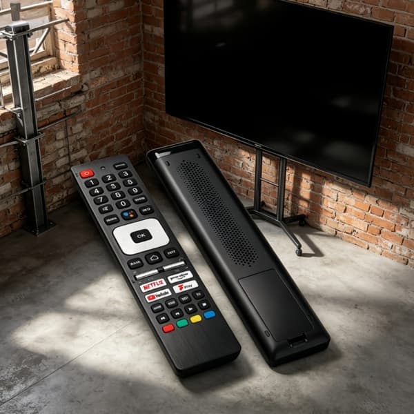 TV fjärrkontroll Ersättning för RMC0139N För Sharp TV RöstFunktion Svart
