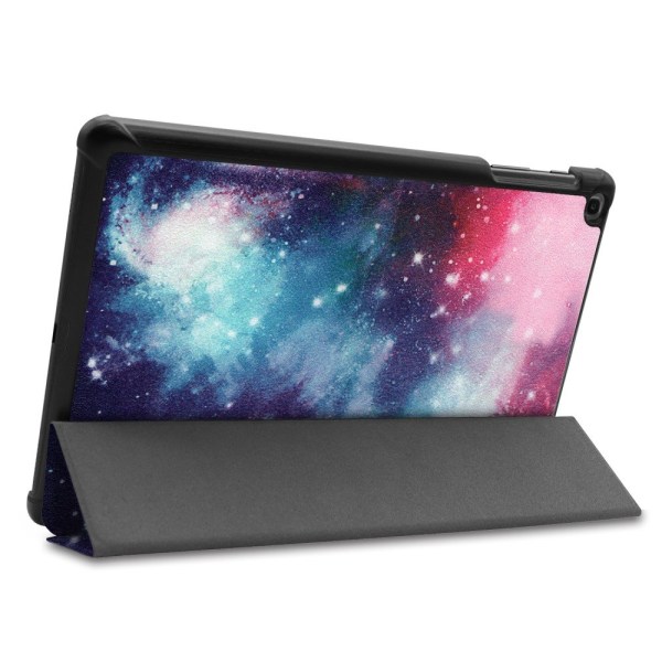 Slim Fit Deksel Til Samsung Galaxy Tab A 10.1 2019 - Galaxy Mønster Multicolor
