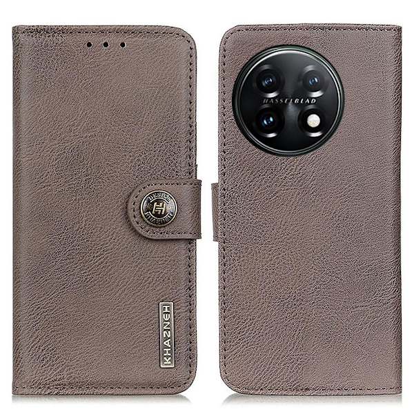 KHAZNEH OnePlus 11 5G Plånboksfodral - Khaki Beige