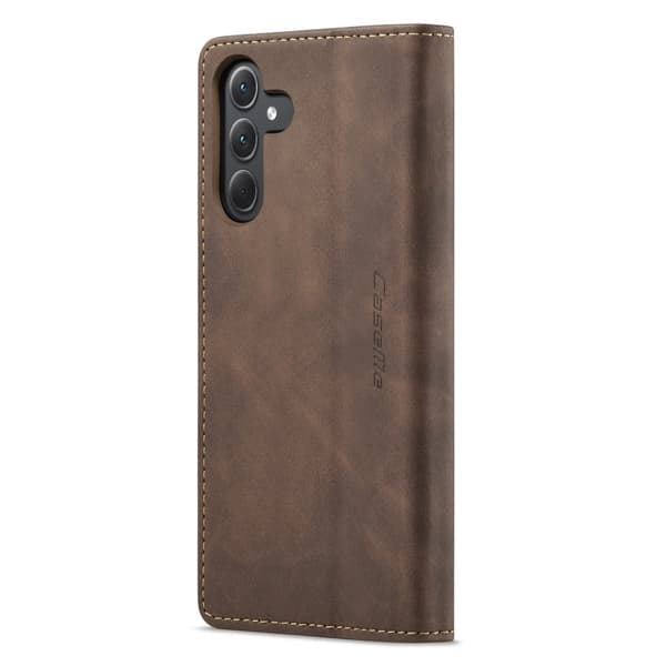 CASEME Retro Lompakkokotelo Samsung Galaxy A35 Dark brown