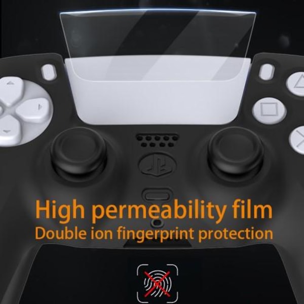 Playstation 5 PS5 Kontroll Skydd + Rocker Cap Cover Trigger Key Svart