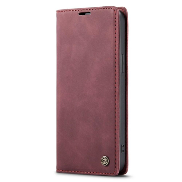 CASEME Retro tegnebog taske til iPhone 14 Pro Max - Rød Red