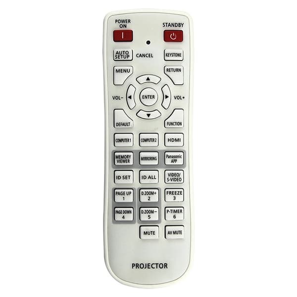 Fjernkontroll Erstatning N2QAYA000100 for Panasonic-projektor White