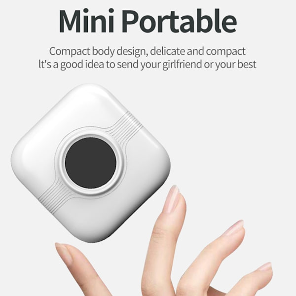 Bluetooth - fotoprinter Bærbar trådløs kontormemoprinter White