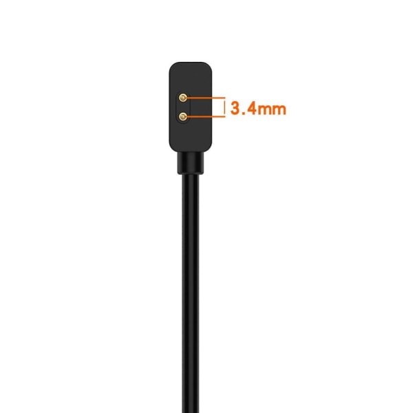 Til Xiaomi Redmi Watch 3 3 Lite/Aktiv USB-kabeloplader Black