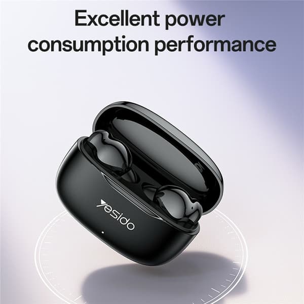 YESIDO Trådlösa Hörlurar In-Ear Bluetooth Stereohörlurar Touch Control - Vit Vit
