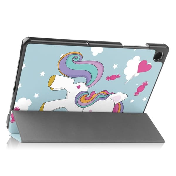 Kolminkertainen telinekotelo Samsung Galaxy Tab A9+ 11" - Unicorn Multicolor