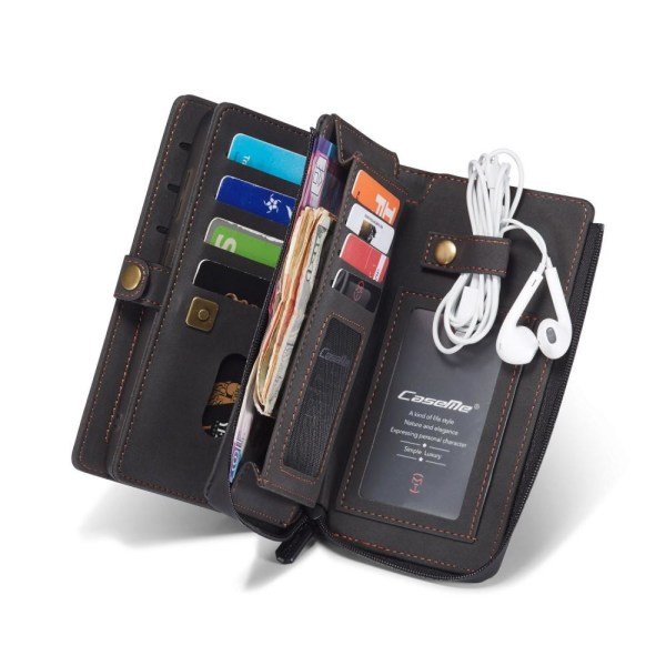 CASEME Samsung Galaxy S20 Plus Retro läder plånboksfodral - Grå grå